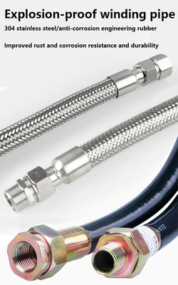 Ex Proof Flexible Pipe Conducts ATEX Certified IP66 WF2 Borracha de aço inoxidável