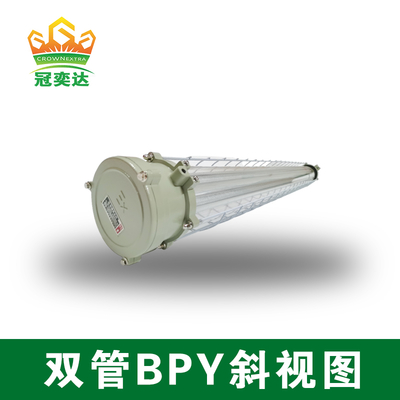 Instalações de petróleo e gás IP66 2×18W Tubo duplo LED Iluminação à prova de explosão Instalação de teto de parede