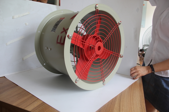 Ventilador axial à prova de explosão certificado ATEX.