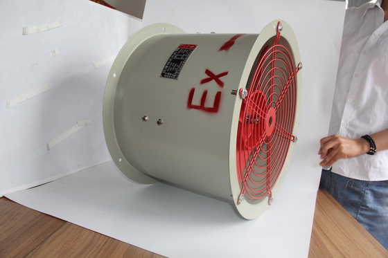 Ventilador axial à prova de explosão certificado ATEX.