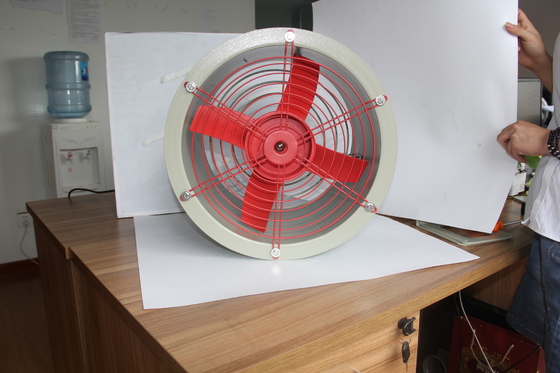 Ventilador axial à prova de explosão certificado ATEX.