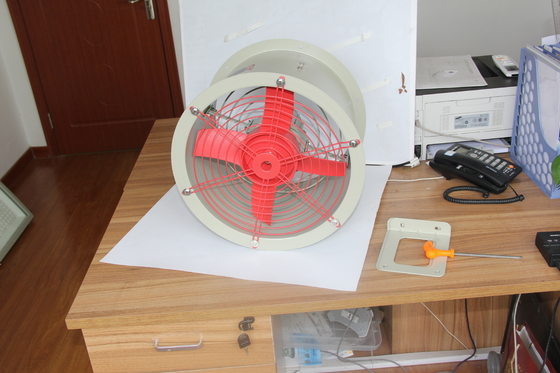 Ventilador axial à prova de explosão certificado ATEX.