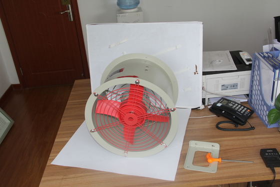 Ventilador axial à prova de explosão certificado ATEX.