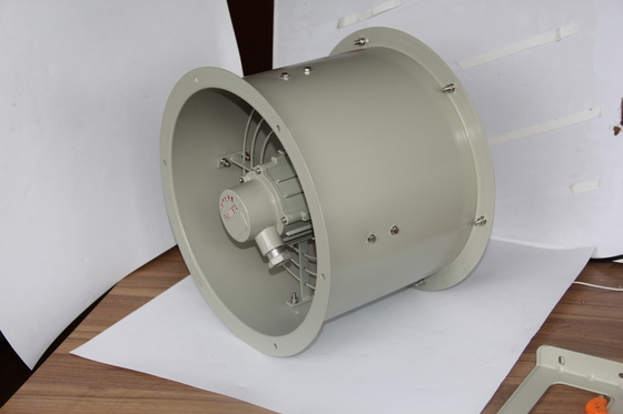 Ventilador axial à prova de explosão industrial. À prova de fogo e anticorrosivo. Várias opções de montagem.