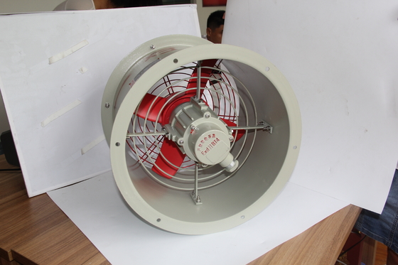 Ventilador axial à prova de explosão industrial. À prova de fogo e anticorrosivo. Várias opções de montagem.