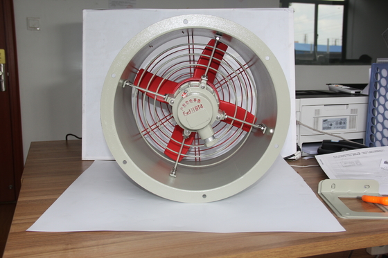 Ventilador axial à prova de explosão industrial. À prova de fogo e anticorrosivo. Várias opções de montagem.