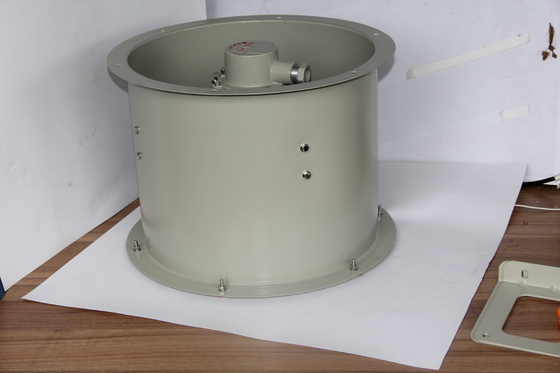 Ventilador axial à prova de explosão industrial. À prova de fogo e anticorrosivo. Várias opções de montagem.