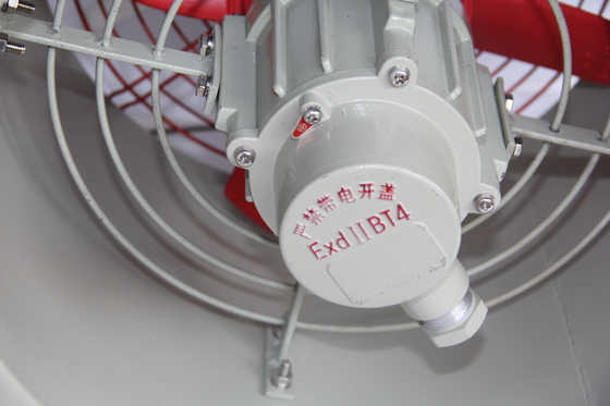 Ventilador axial à prova de explosão industrial. À prova de fogo e anticorrosivo. Várias opções de montagem.