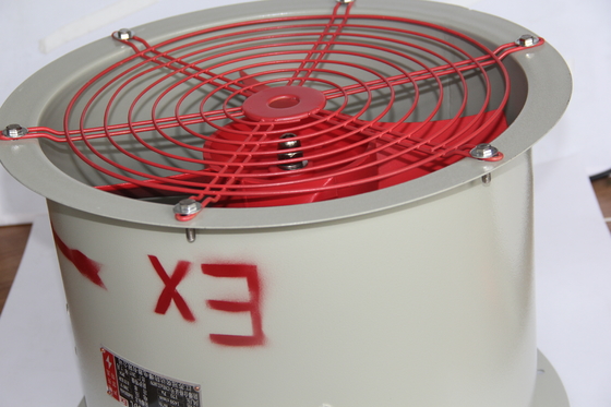 Ventilador axial à prova de explosão industrial. À prova de fogo e anticorrosivo. Várias opções de montagem.