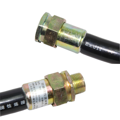 Tubo flexível anti-explosão com boa resistência química para aplicações G/M/NPT