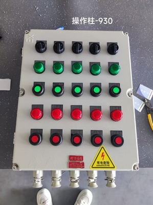 Estação de Controle à Prova de Explosão WF1, Caixa de Alumínio Fundido IP65 com 2/3 Entradas para Cabos