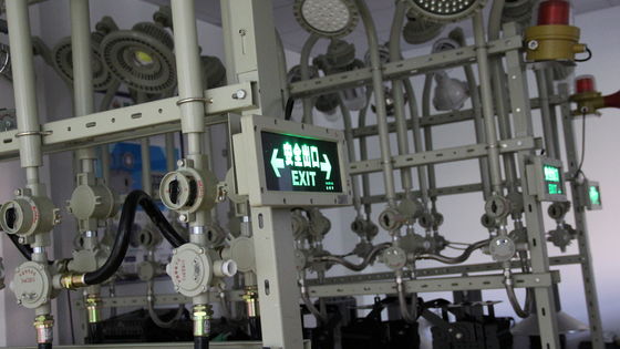 Venda Direta de Fábrica Atex LED à Prova de Explosão Luzes de Saída de Emergência à Prova d'Água IP66 para Indústria Química Posto de Gasolina