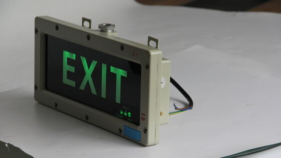 Lâmpada de emergência LED à prova de explosão IP66 de liga de alumínio à prova d'água CE ATEX 3W Lâmpada de sinalização de saída LED à prova d'explosão