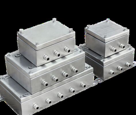 Caixa de junção de aço inoxidável 316 personalizada à prova de explosão, resistente à corrosão, certificada Atex M20