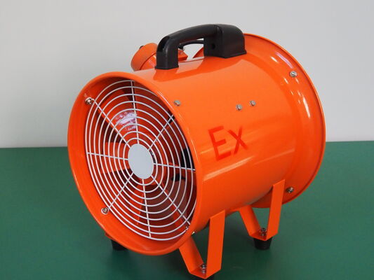 Ventilador Axial em Liga de Alumínio à Prova de Explosão ATEX para Ventilação de Ambientes Definidos