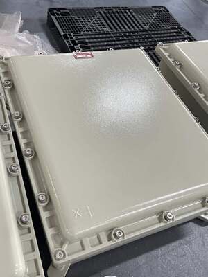 Caixa de junção de liga de alumínio personalizada à prova de ATEX Ex com material SS304& 316 G3/4 Entrada de cabo para refinaria de petróleo