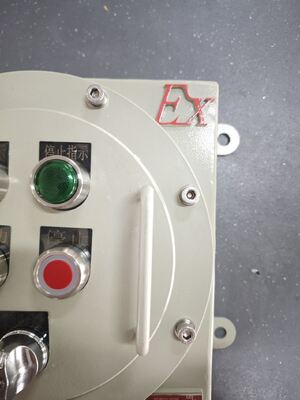 220V/380V Painéis de controlo ignífugos de liga de alumínio/aço carbono, painéis de interruptores à prova de explosão, para a zona 1/zona 21