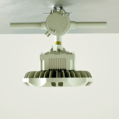 Lâmpadas de alta inclinação LED de acabamento amarelo à prova de explosão para fundição de alumínio