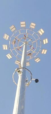 Holofote à prova de explosão de alta potência para uso em mastros altos em áreas de tanques com certificação ATEX/IECEx