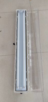 Luminária Linear à Prova de Explosão IP66 Nível de Desempenho WF2 para Abrigos, Ex Tb IIIC T80°C Db Luminária Validada para Instalações Petroquímicas