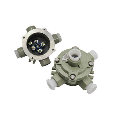 Caixa de junção ATEX à prova d'água IP66 com invólucro personalizado, caixa de junção de alumínio fundido retardante de chama, alimentação 220V/380V