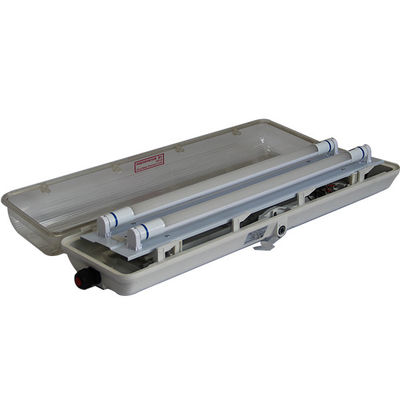 Luminária fluorescente LED à prova de explosão em aço inoxidável IP66 T5 T8 Tube Atex