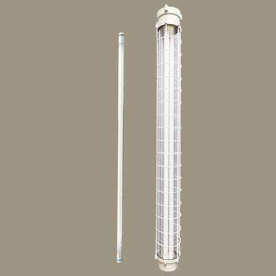 Luz fluorescente linear dupla à prova de explosão IP66, alto IRC Ra 80, longa vida útil, à prova d'água, marcação Ex D IICT4Gb
