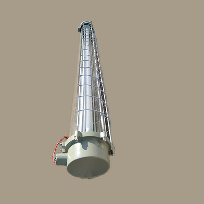 Luz fluorescente linear dupla à prova de explosão IP66, alto IRC Ra 80, longa vida útil, à prova d'água, marcação Ex D IICT4Gb