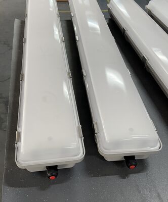 Luz Linear LED à Prova de Explosão Certificada IECEx ATEX Zona 1 Zona 2 IP66 10W 18W 36W com Bateria de Emergência