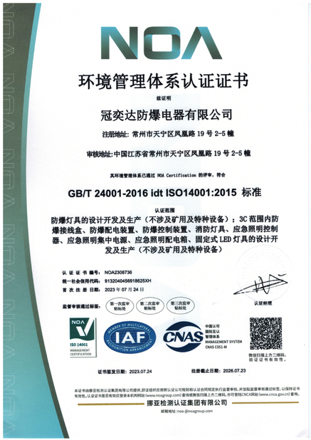 CHINA crown extra lighting co. ltd Certificações